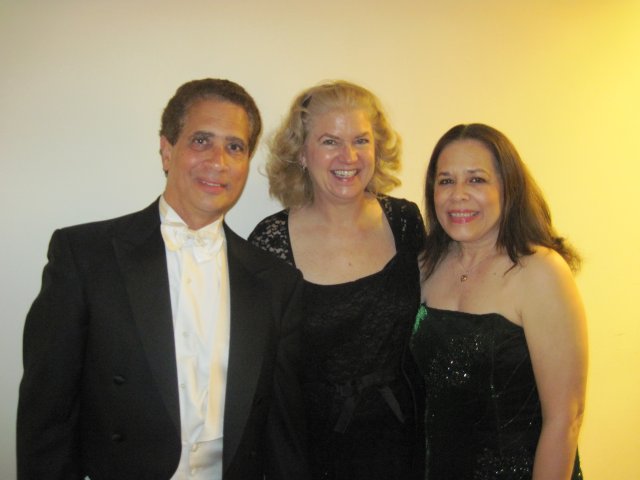 Guillermo Figueroa with his sister, Ivonne, and Kathy