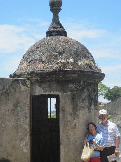 Susie and Alan Lurie sightseeing in Old San Juan, April 23, 2010. They’ll be back to play the concert when things calm down at the University.