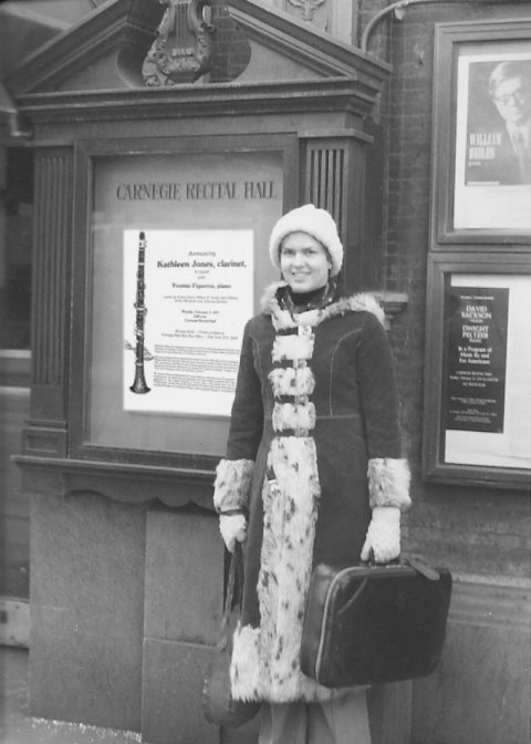 Here I am in New York City, just before my recital in Carnegie Recital Hall, February 7, 1977.