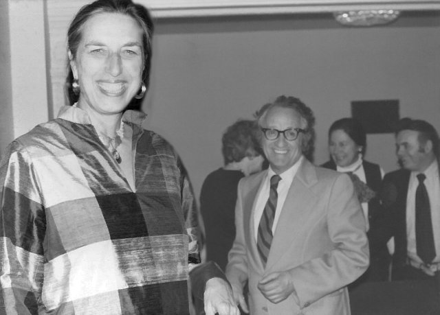 What beautiful smiles! Penny and Leon Russianoff, Feb. 7, 1977, Carnegie Recital Hall, just after my recital