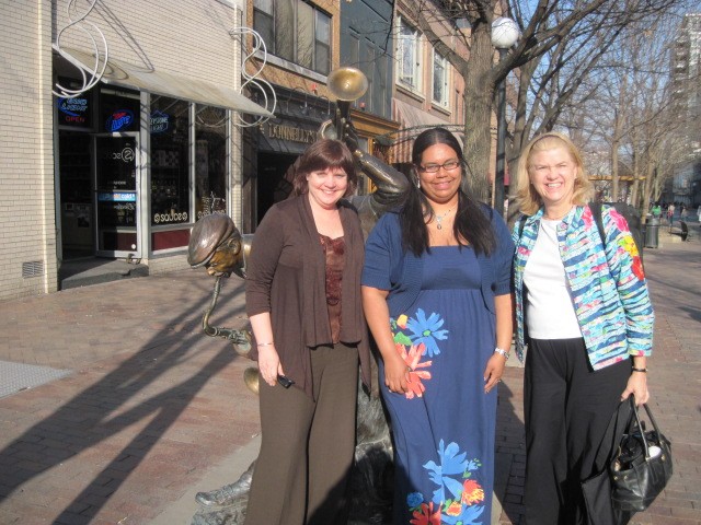 Dr. Maurita Mead, Laiza Nazario, and Kathy Jones